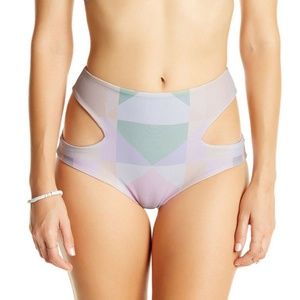 Mara Hoffman High Waist Cut Out, Pastel Diamond